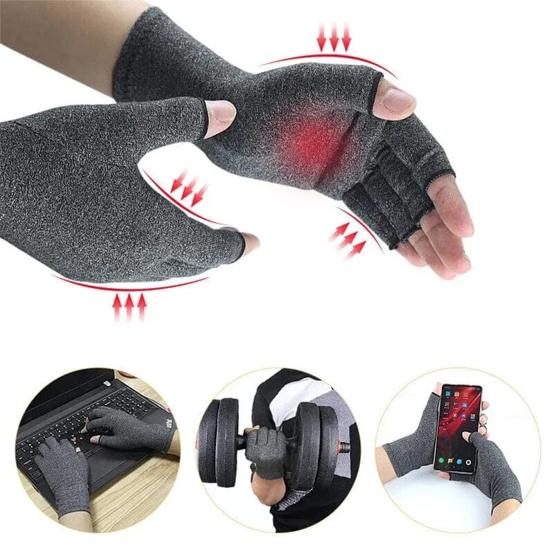 2-Pairs: Rheumatoid Arthritis Magnetic Compression Gloves