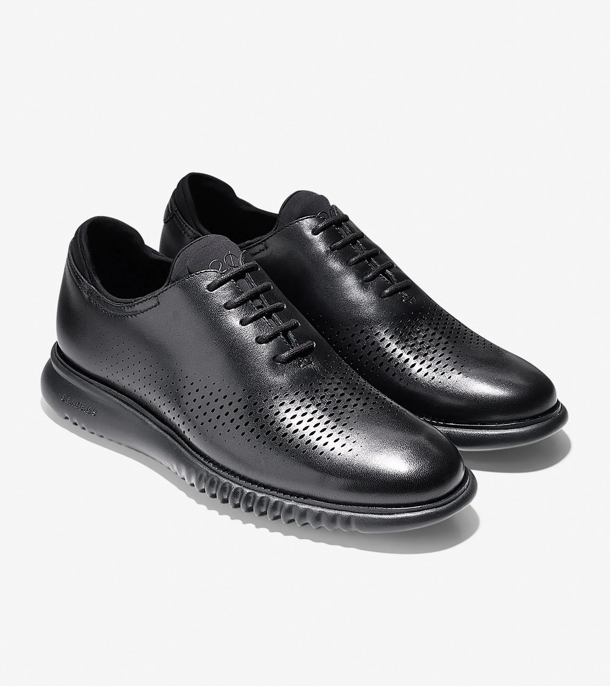 2.ZERØGRAND Lined Laser Wingtip Oxford 