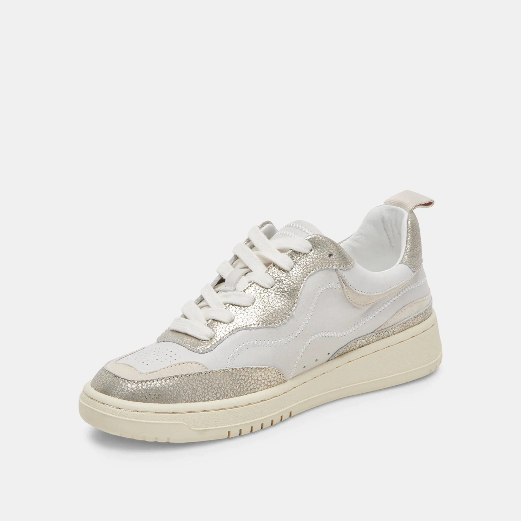 ADELLA SNEAKERS WHITE GOLD LEATHER