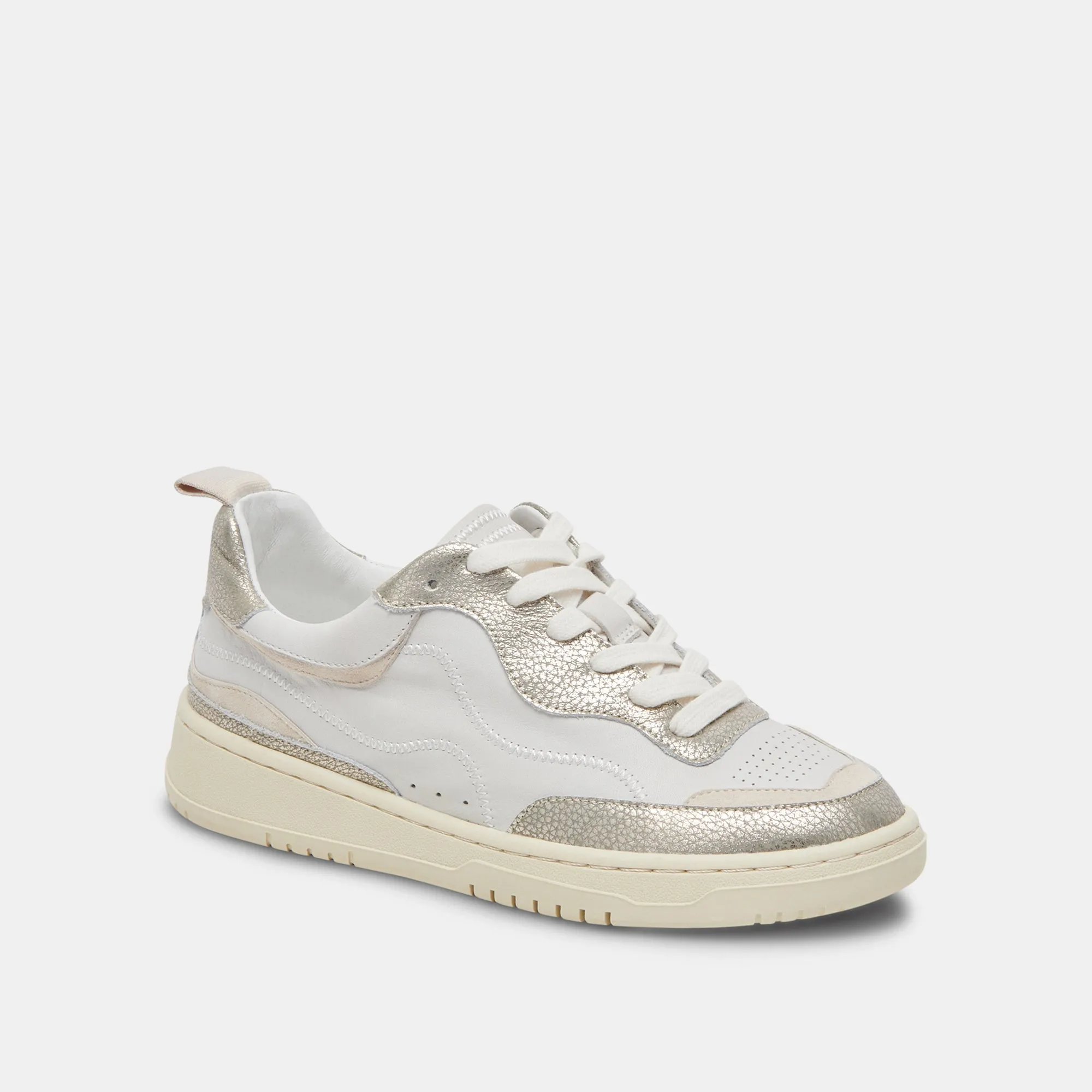 ADELLA SNEAKERS WHITE GOLD LEATHER