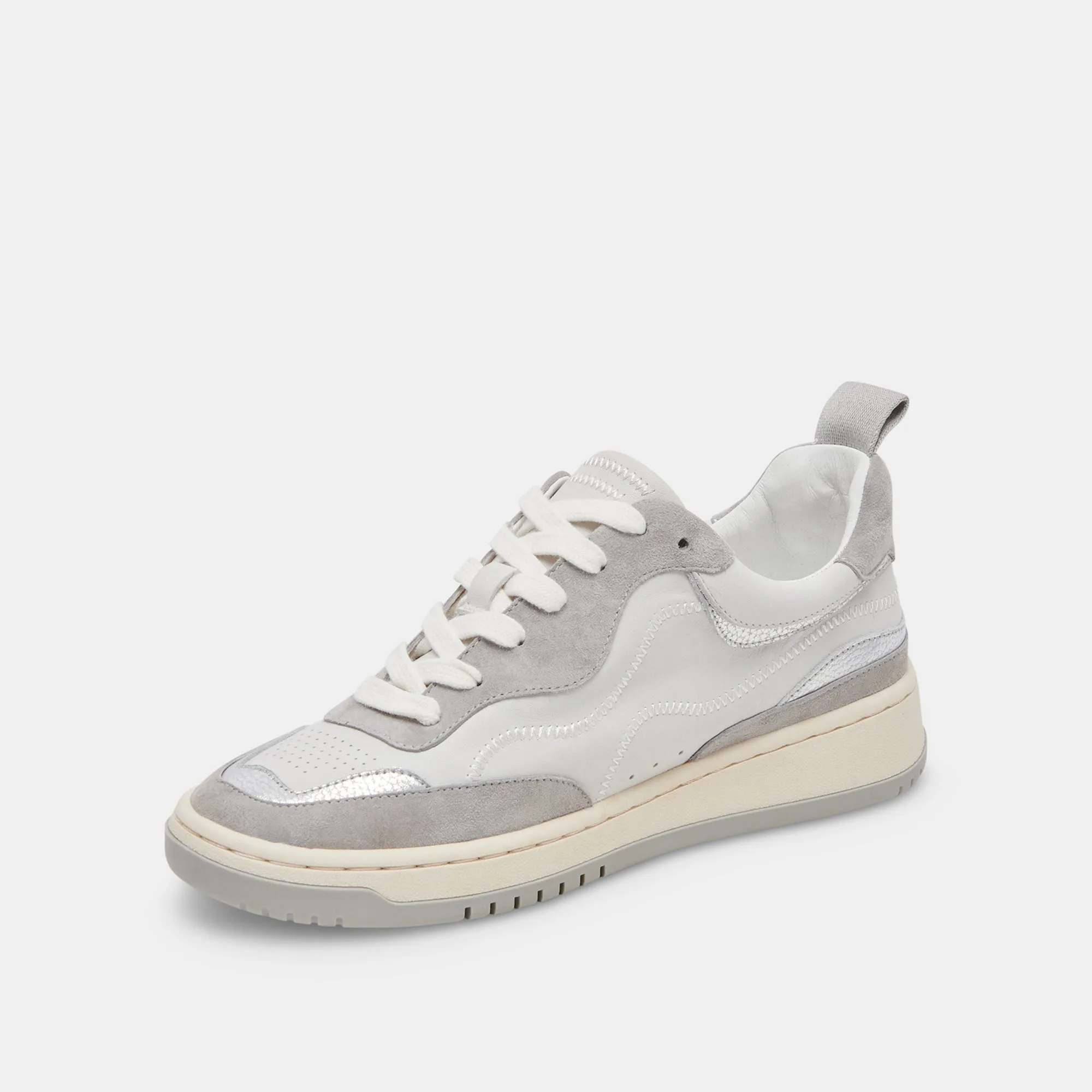 ADELLA SNEAKERS WHITE GREY LEATHER