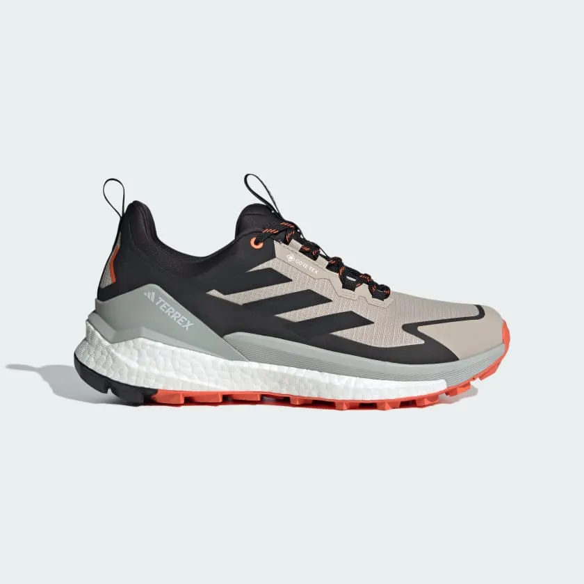 Adidas Men's Terrex Free Hiker 2.0 Low Gore-Tex in Wonder Beige Core Black Semi Impact orange