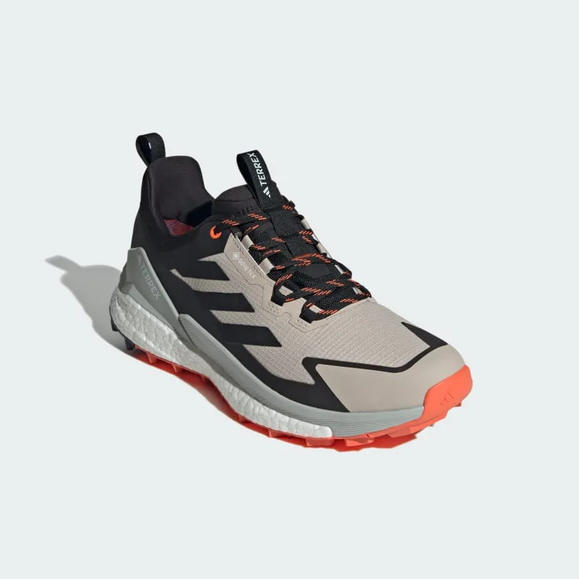 Adidas Men's Terrex Free Hiker 2.0 Low Gore-Tex in Wonder Beige Core Black Semi Impact orange