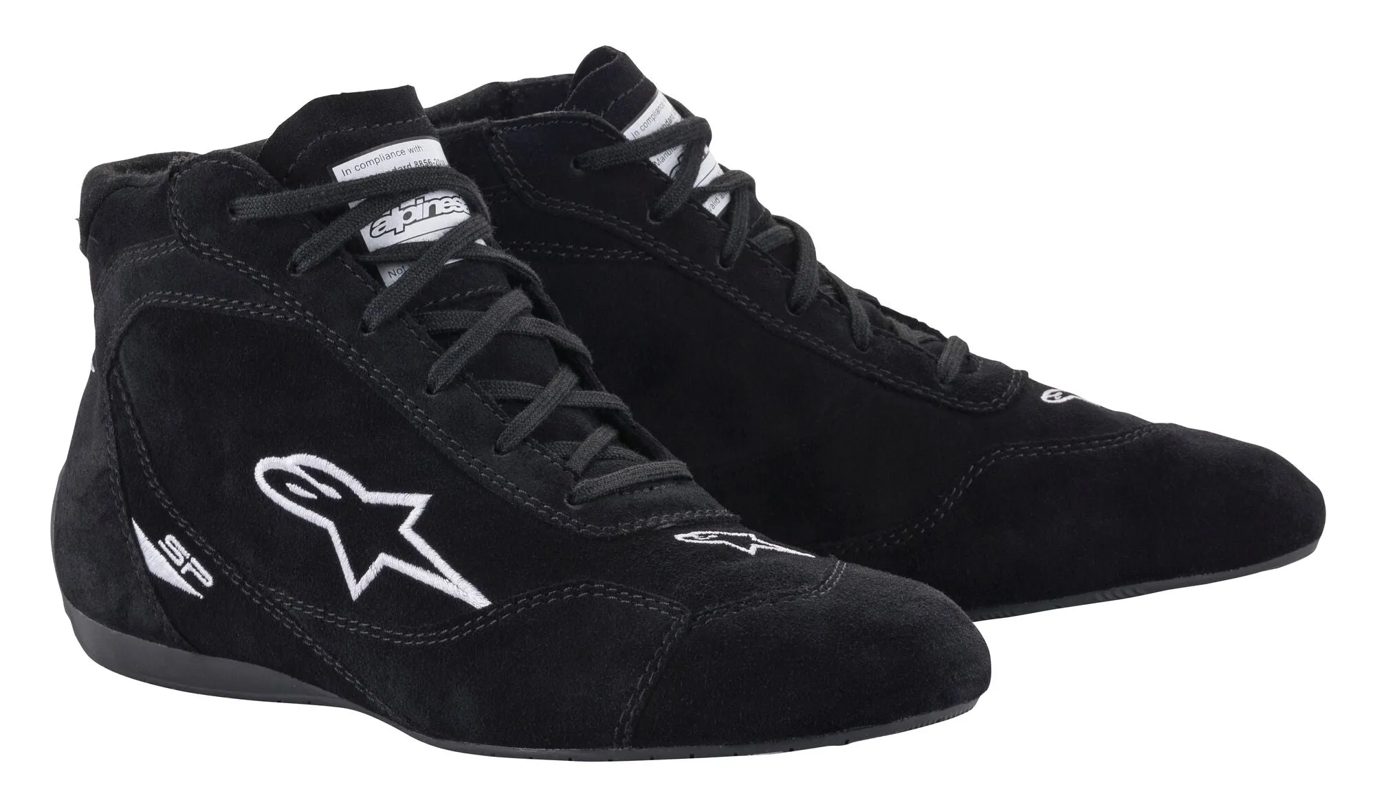 ALPINESTARS 2710521_10_10,5 Racing shoes SP v2, FIA 8856-2018, black, Size 43,5