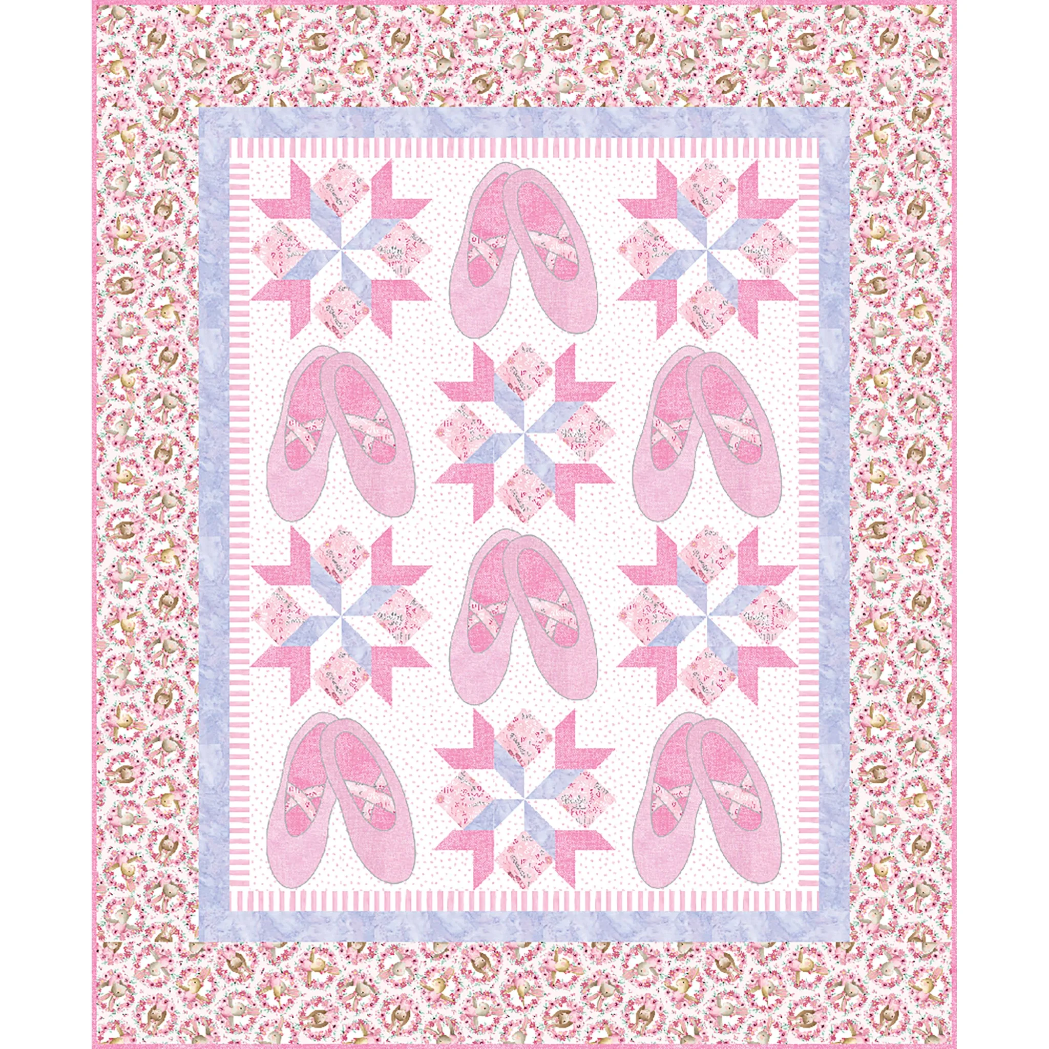 Ballerinas Quilt Pattern TWW-0125R - Paper Pattern