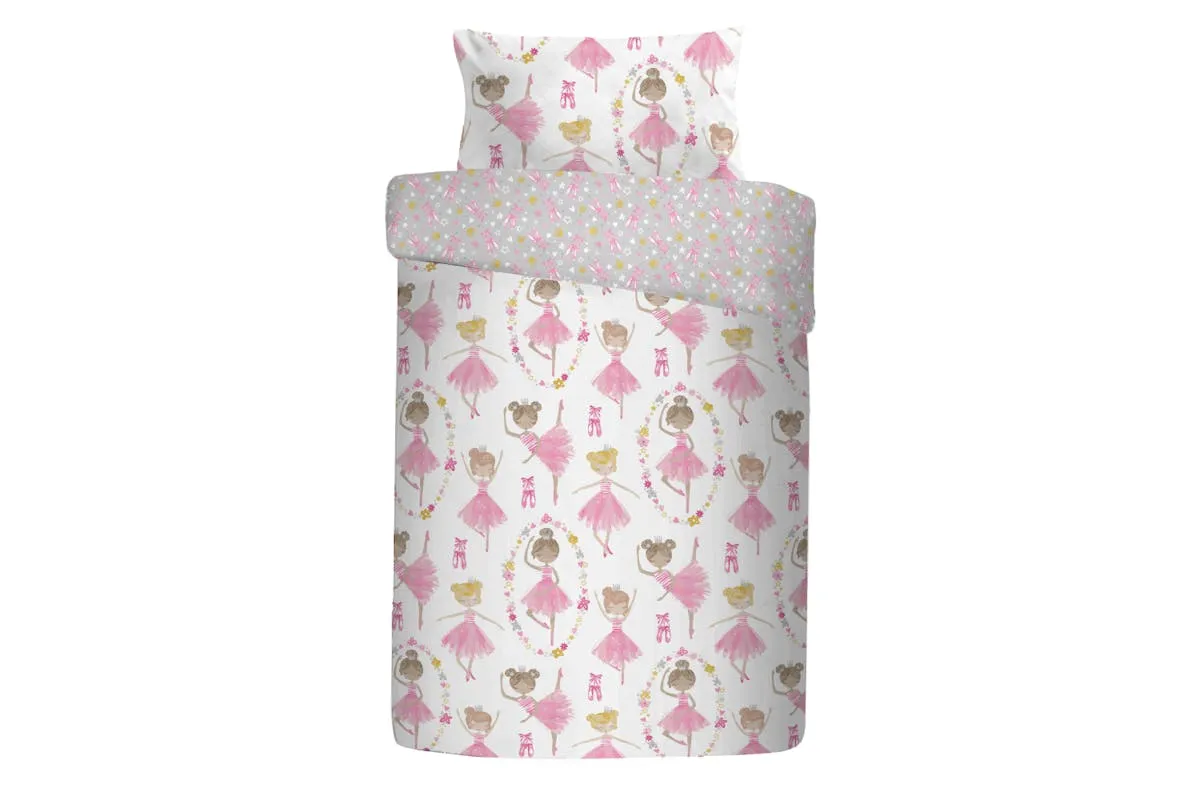 Ballet Dancer Duvet Set | Pink | Single