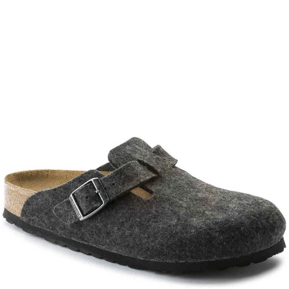 Birkenstock Boston Wool Felt in Anthracite