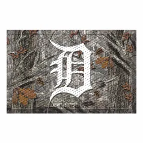 Detroit Tigers Rubber Scraper Door Mat Camo