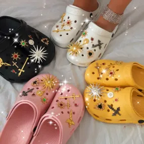 Explosive Rhinestone Hole Shoes Baotou Sandals（HPSD099）