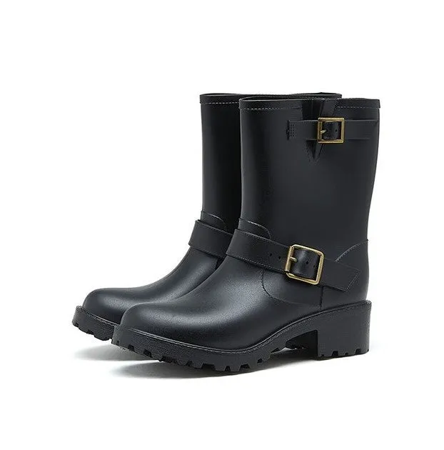 Gumboots Short Buckle Black 2013