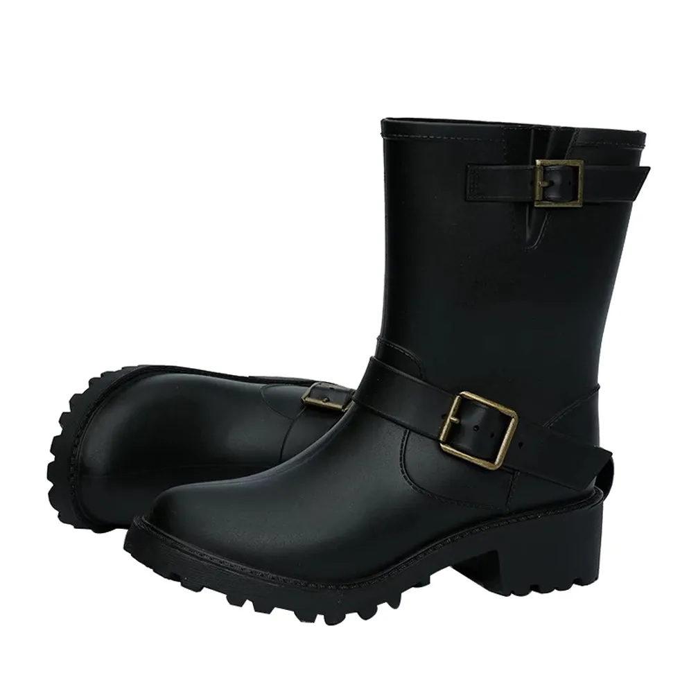 Gumboots Short Buckle Black 2013