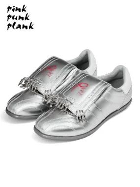 Metallic Silver Punk Sneakers【s0000006655】