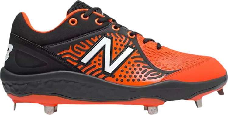 New Balance Fresh Foam 3000v5 'Black Orange' Cleats, orange