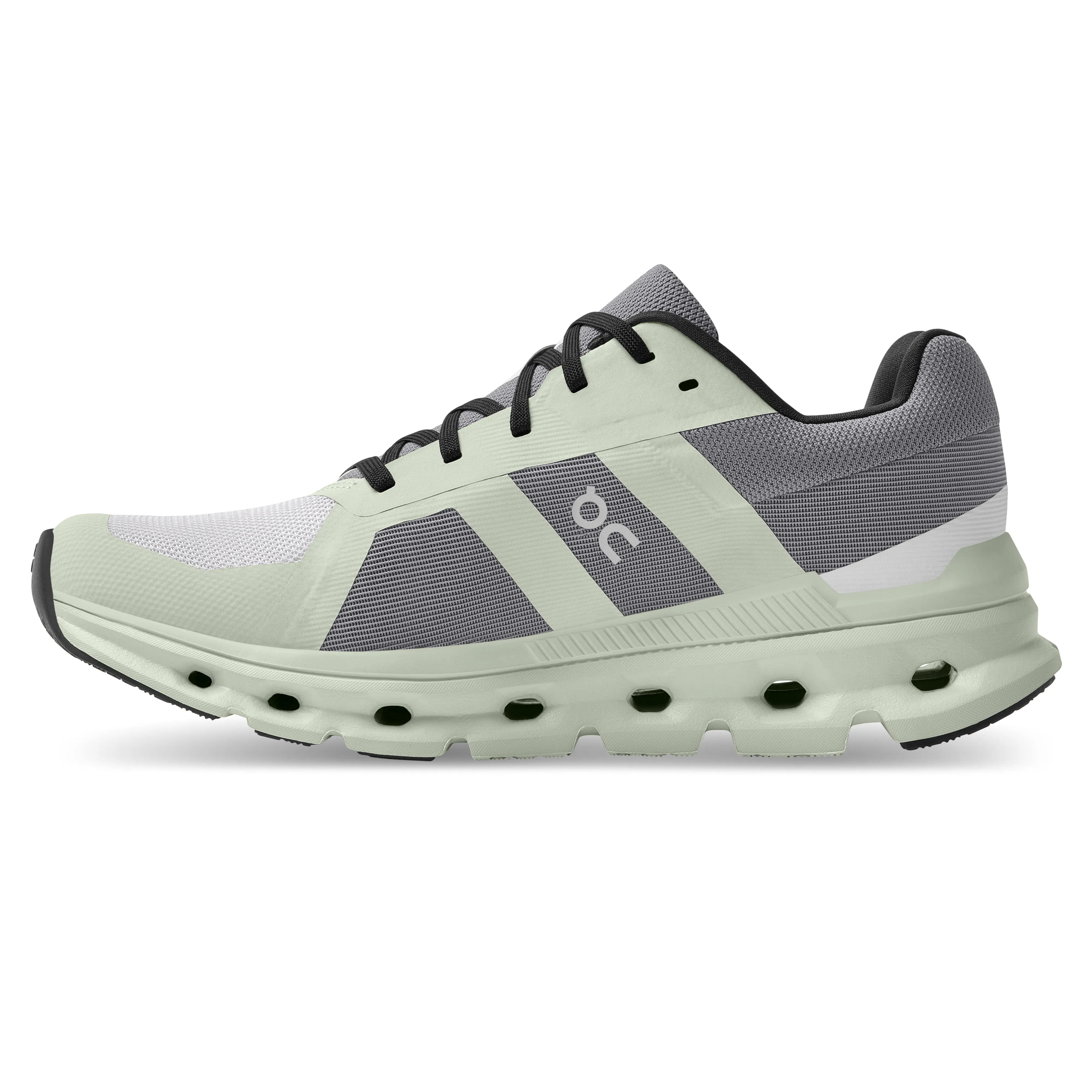 On Running Women's Cloudrunner Running Shoe in Frost Aloe