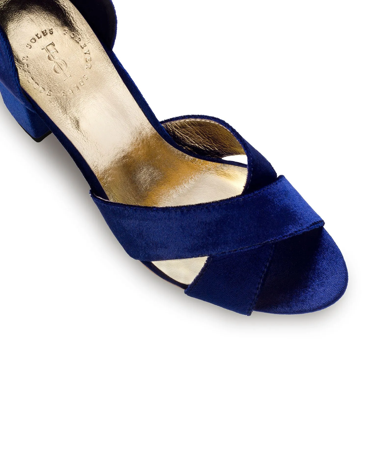 PASSION - NAVY WEDDING SHOES MID HEELS