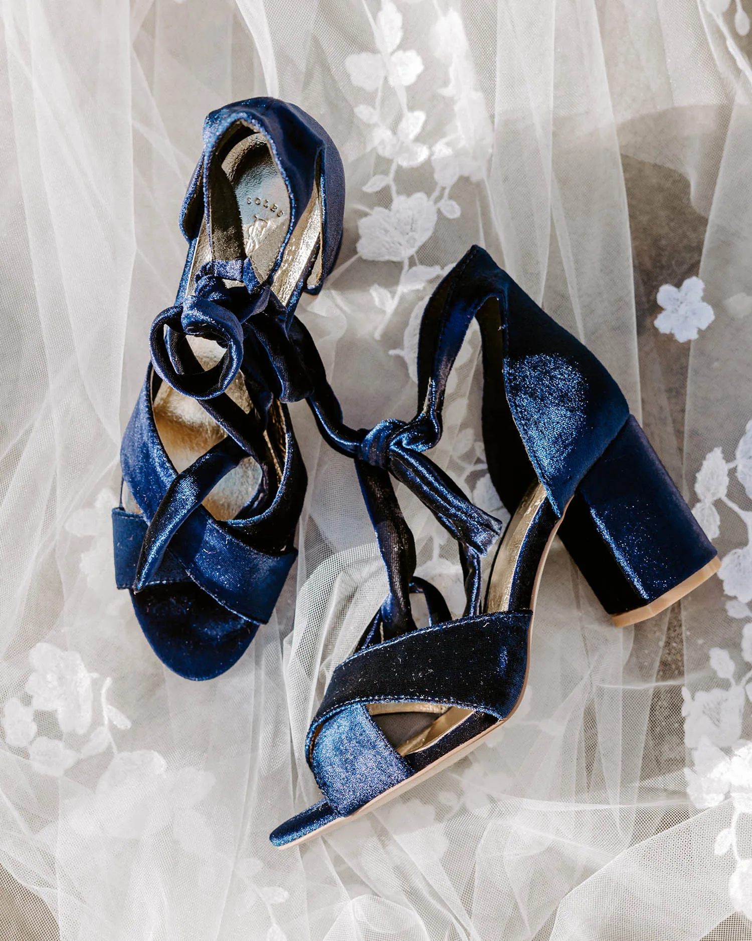 PASSION - NAVY WEDDING SHOES MID HEELS