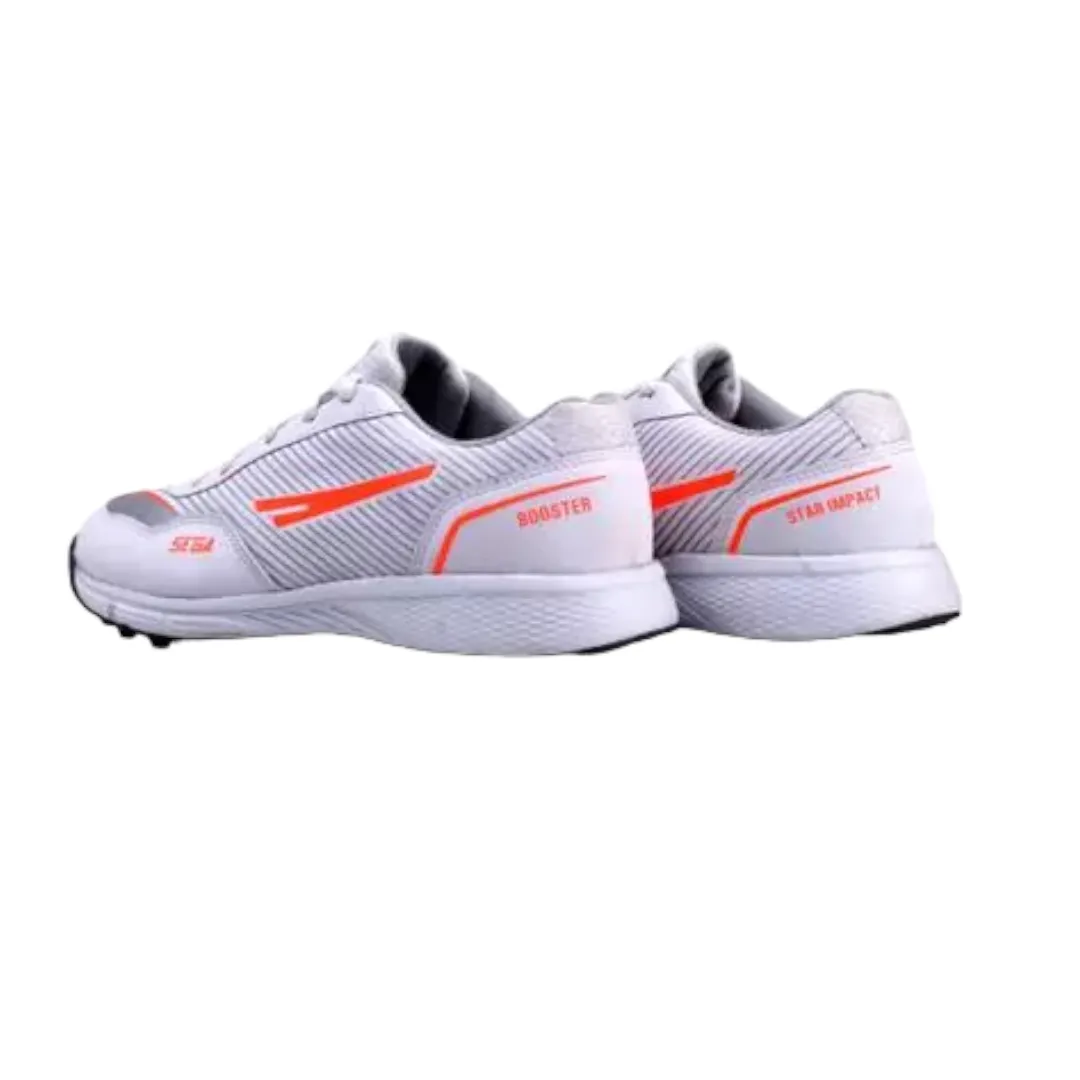 Sega Booster Cricket Shoes (White Orange)