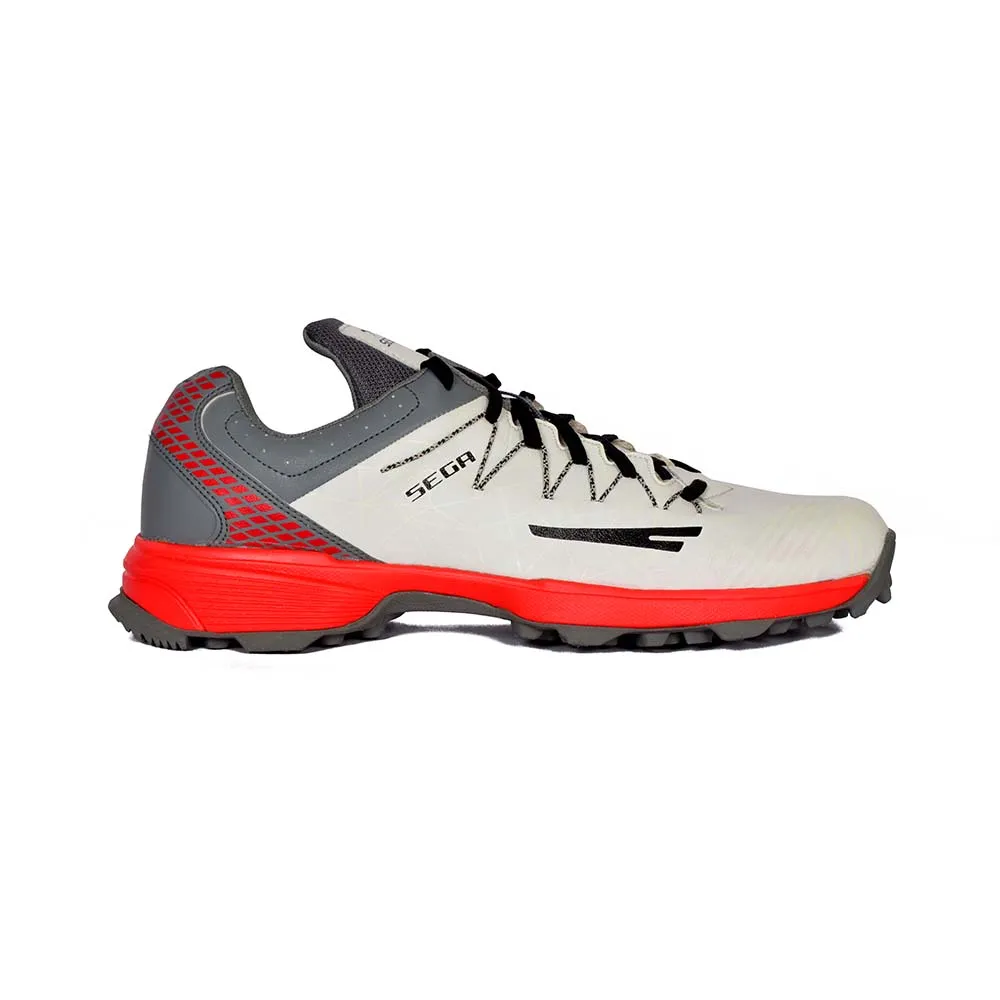 Sega Power Cricket Shoes (White/Red)