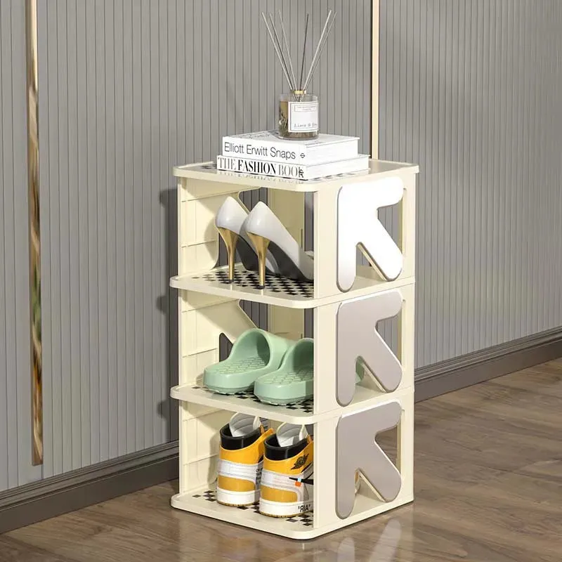 SINOTAO  -  3/4/5Layers Simple Shoe Rack Living Room Can DIY Sports Shoes High Heels Storage Rack Bedroom Dormitory Shoe Cabinet Organizer