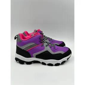 Women's Size 6, Bright Purple and Pink High Top Hikers with Rugged Tread Design